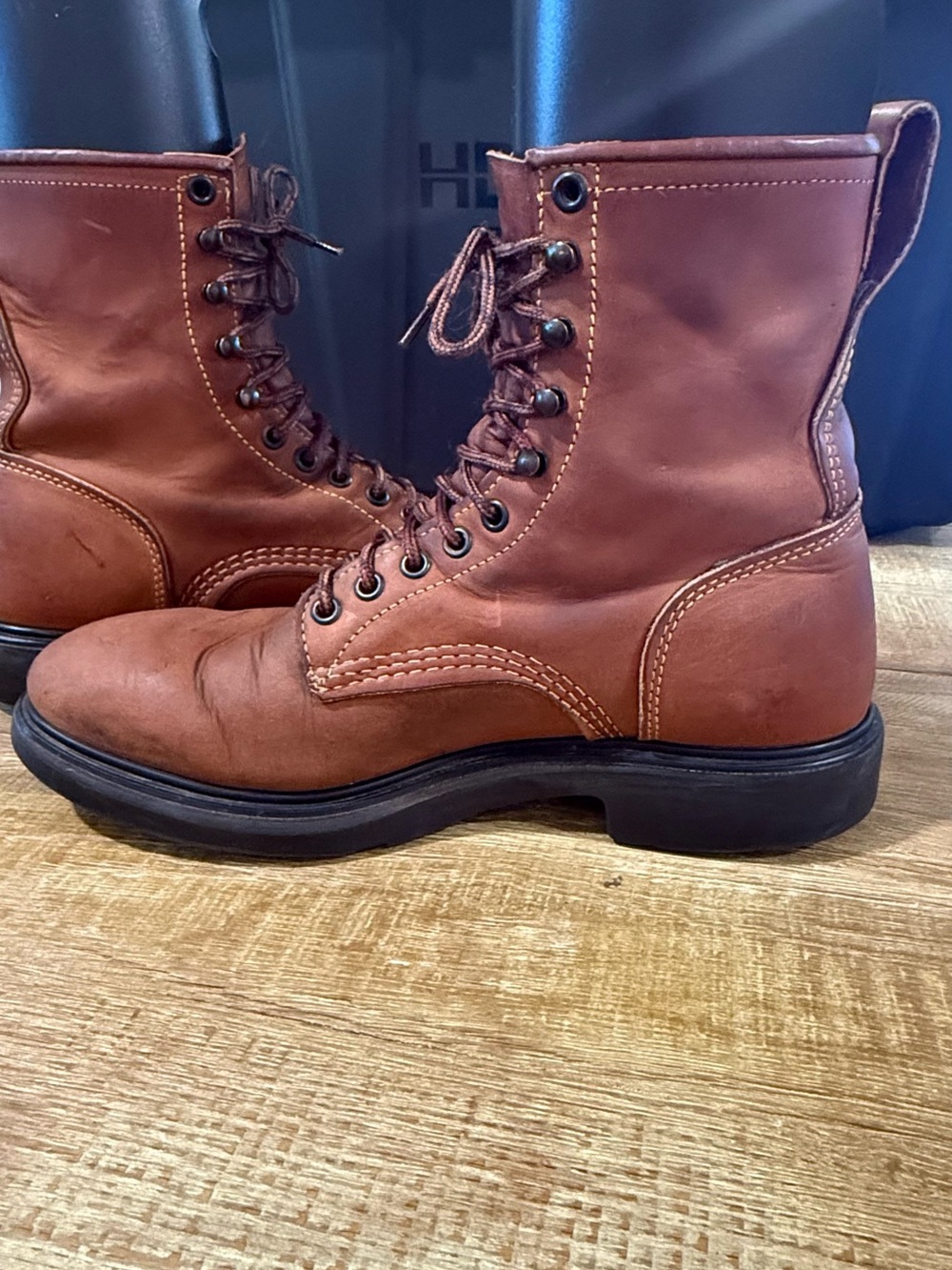 Vintage Red Wing Lace Up Boots | Size 9.5 B - Picture 6 of 13
